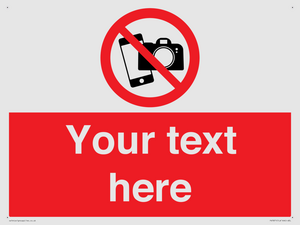 Custom No filming or photography